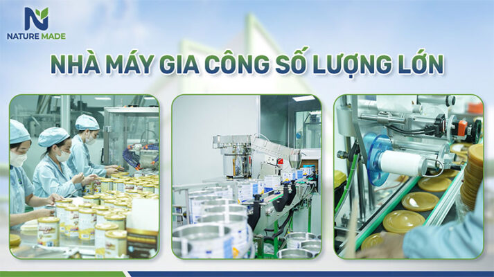 nhà máy gia công sữa số lượng lớn